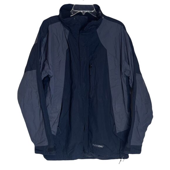 EDDIE BAUER Weatheredge Men’s Size Large L Parka Winter Snow Jacket Coat Black - Picture 1 of 5